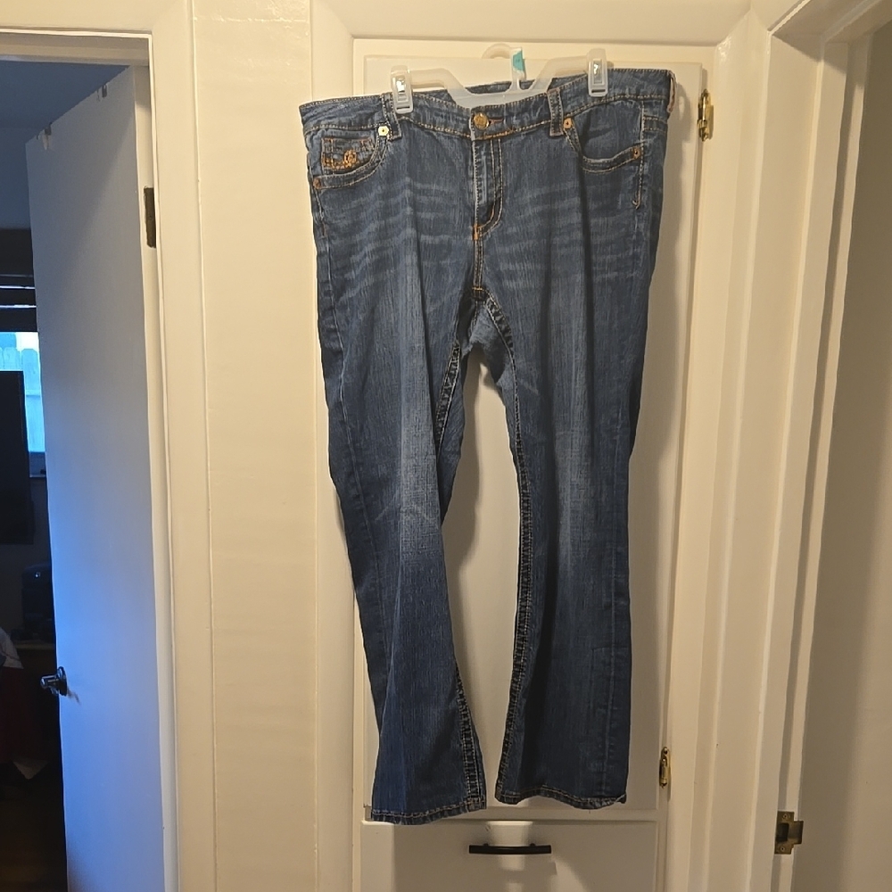 Seven7 Blue Bootcut Jeans